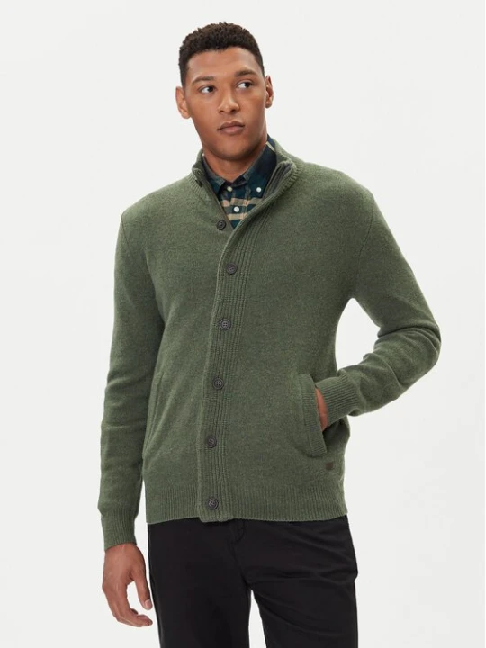 Obrázek produktu Barbour Kardigan Essential MKN0731OL51 Zelená Regular Fit