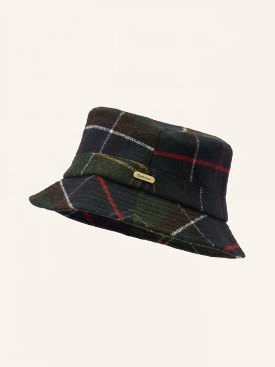 Obrázek produktu Barbour Klobouk Bucket-Hat Heidi tmavě šedá / červená / tmavě zelená