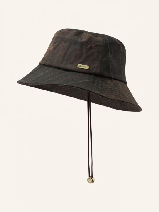 Obrázek produktu Barbour Klobouk Typu Bucket Hat Hazelwood tmavě šedá / béžová / tmavě červená