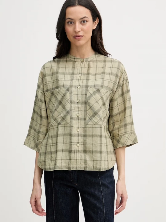 Obrázek produktu Barbour košile dámská lněná Orla zelená
