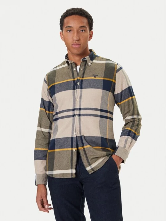 Obrázek produktu Barbour Košile Iceloch MSH4994TN16 Zelená Tailored Fit
