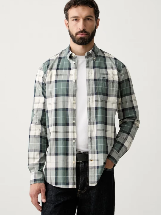 Obrázek produktu Barbour košile pánská bavlněná Rawley tyrkysová