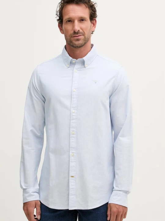 Obrázek produktu Barbour košile pánská bavlněná Striped Oxtown Tailored Shirt modrá