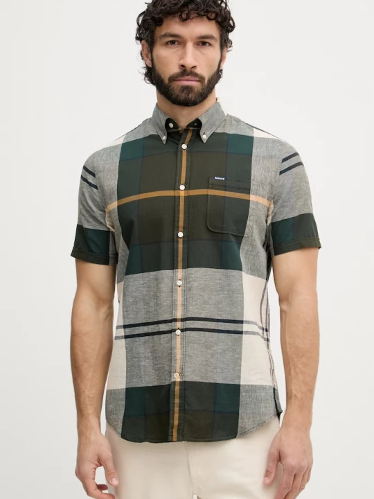 Obrázek produktu Barbour košile pánská s bavlnou Douglas zelená