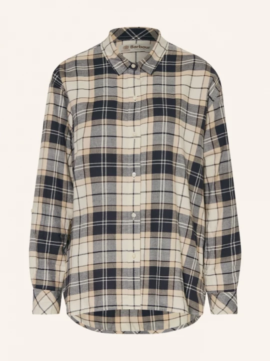 Obrázek produktu Barbour Košilová Halenka Elishaw béžová / tmavě hnědá / tmavě šedá