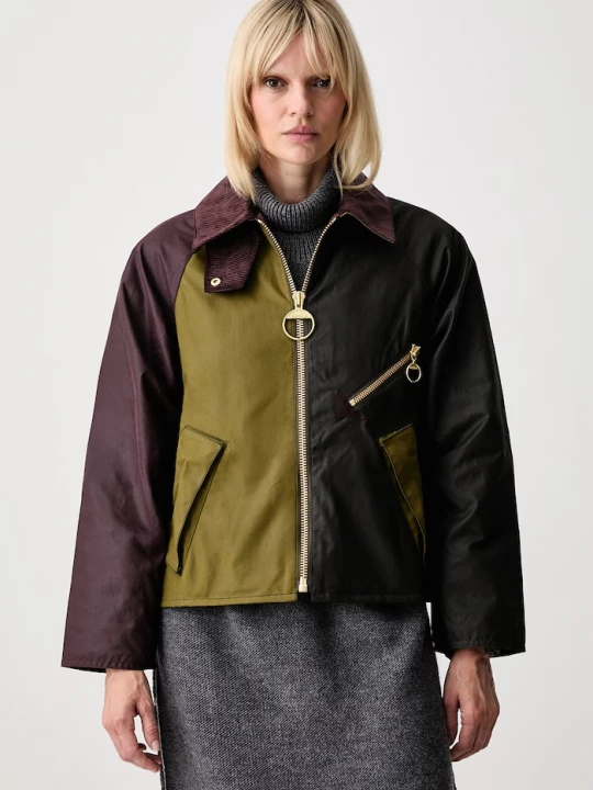 Obrázek produktu Barbour krátká bunda dámská bavlněná ARLENE zelená