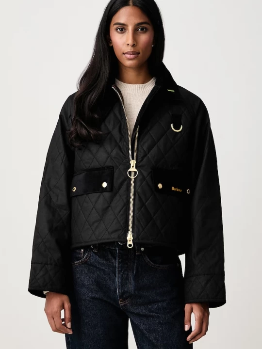 Obrázek produktu Barbour krátká bunda dámská bavlněná černá