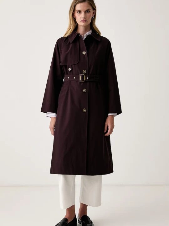 Obrázek produktu Barbour lehčí plášť dámský s bavlnou Antonella fialová