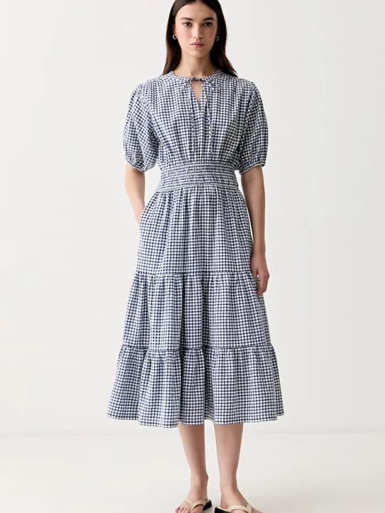 Obrázek produktu Barbour letní šaty bavlněné Ashwell modrá