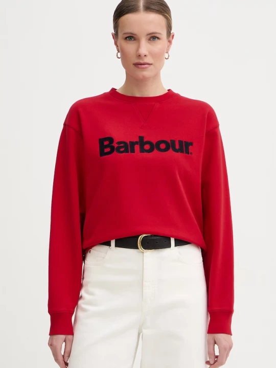 Obrázek produktu Barbour mikina dámská bavlněná Hartland červená