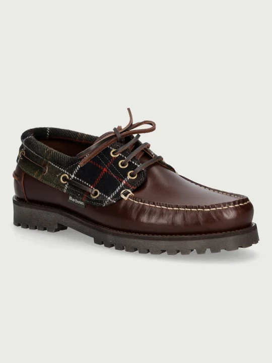 Obrázek produktu Barbour mokasíny pánské kožené Deck hnědá