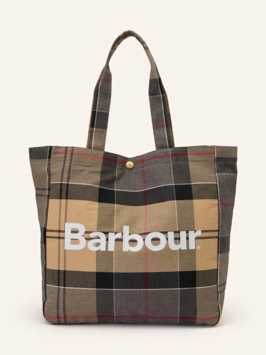Obrázek produktu Barbour Nákupní Taška Telfield béžová / červená / černá