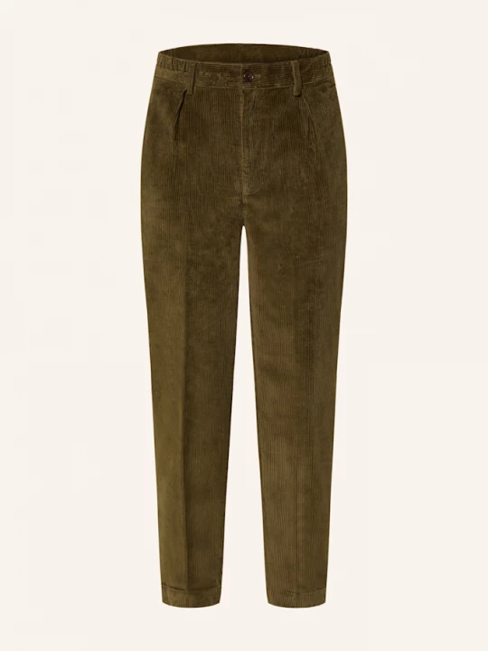 Obrázek produktu Barbour Oblekové Kalhoty Slim Fit Z Manšestru ol51 olive