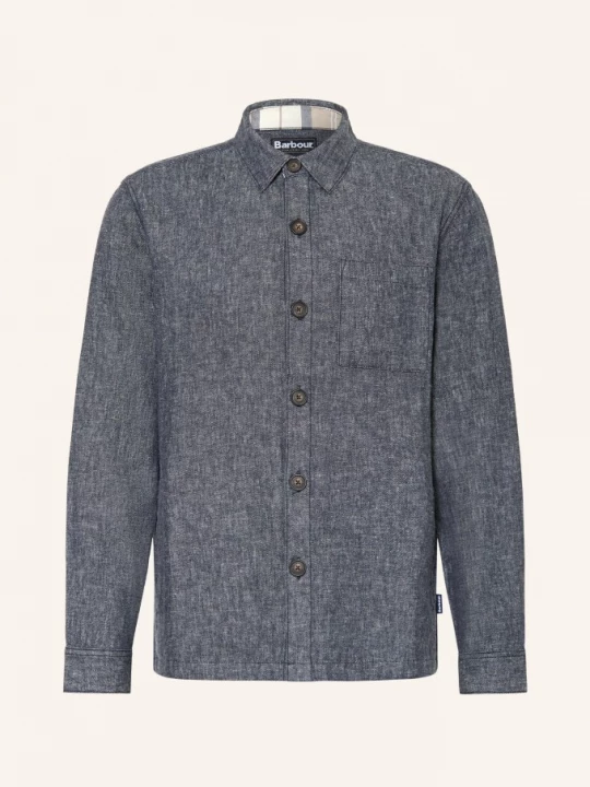 Obrázek produktu Barbour Overshirt Stillwater S Lnem tmavě modrá