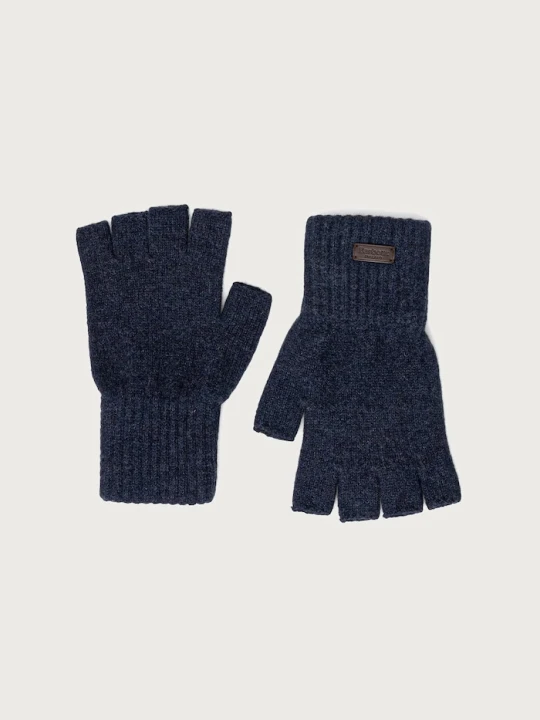Obrázek produktu Barbour palčáky bez prstů pánské vlněné námořnická modř