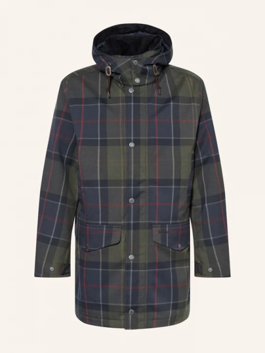 Obrázek produktu Barbour Parka Lonnen S Odnímatelnou Kapucí tmavě modrá / tmavě červená / tmavě zelená