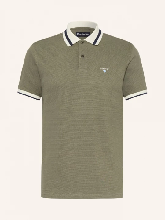 Obrázek produktu Barbour Piqué Polokošile Anthorn khaki / krémová