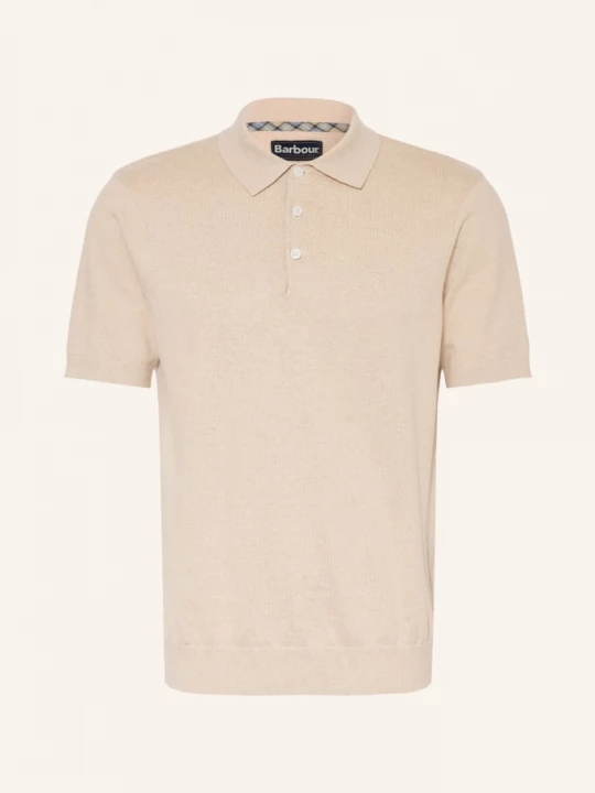Obrázek produktu Barbour Pletené Polo Tričko Muston S Lnem béžová