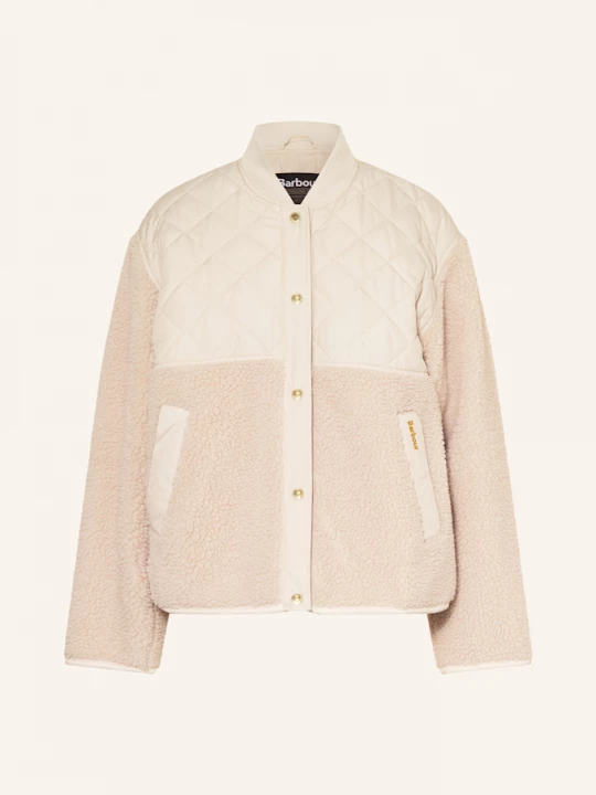 Obrázek produktu Barbour Plyšová Bunda Wetherby Ze Směsi Materiálů krémová