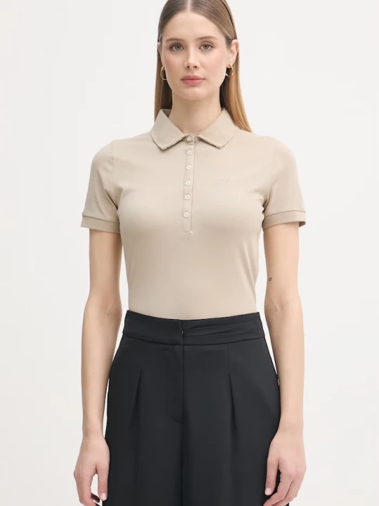 Obrázek produktu Barbour polo dámské bavlněné s elastanem béžová