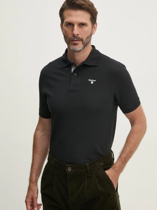 Obrázek produktu Barbour polo pánské bavlněné černá