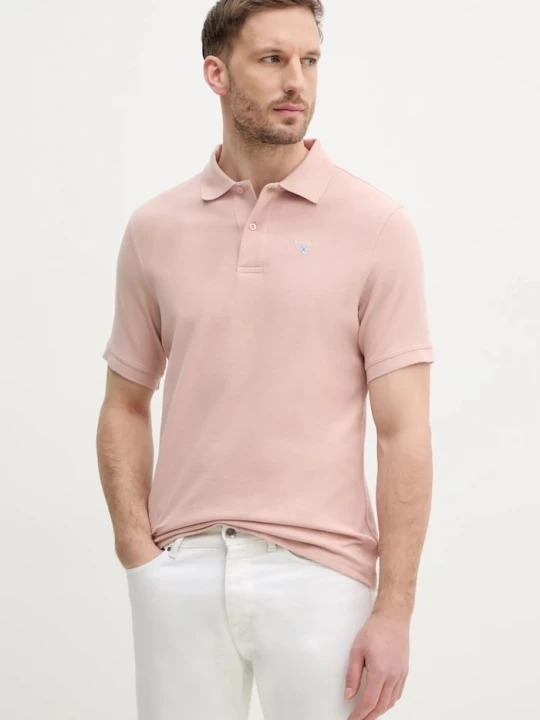 Obrázek produktu Barbour polo pánské bavlněné ESSENTIALS růžová