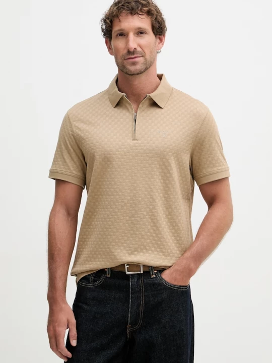Obrázek produktu Barbour polo pánské bavlněné Hockham béžová