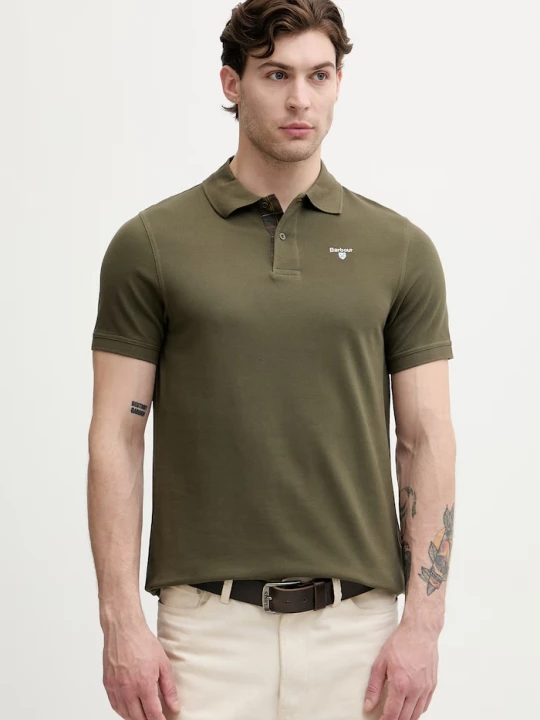 Obrázek produktu Barbour polo pánské bavlněné zelená