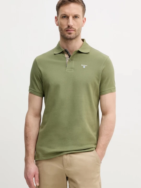 Obrázek produktu Barbour polo pánské bavlněné zelená