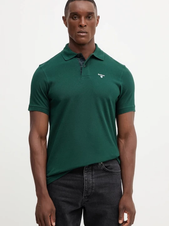 Obrázek produktu Barbour polo pánské bavlněné zelená