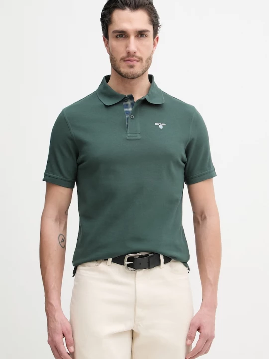 Obrázek produktu Barbour polo pánské bavlněné zelená
