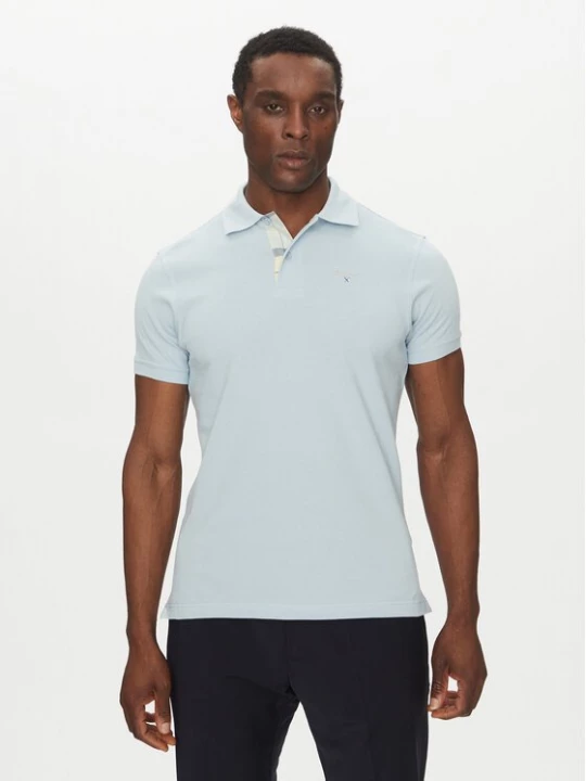 Obrázek produktu Barbour Polokošile Tartan MML0012BU44 Světle modrá Regular Fit