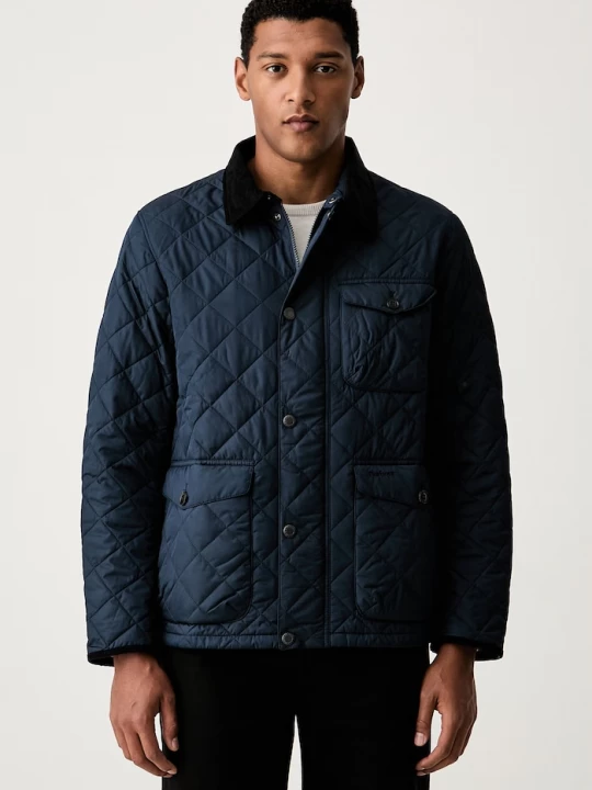Obrázek produktu Barbour prošívaná bunda pánská Hornby námořnická modř