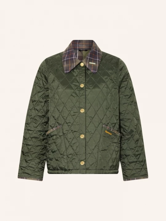 Obrázek produktu Barbour Prošívaná Bunda zelená / tmavě červená / tmavě žlutá
