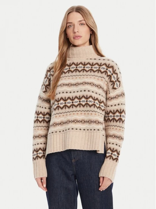 Obrázek produktu Barbour Rolák Helen LKN1560GY15 Béžová Oversize