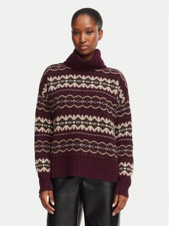 Obrázek produktu Barbour Rolák Helen LKN1560RE97 Bordó Oversize