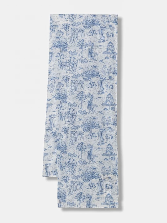 Obrázek produktu Barbour šál dámský bavlněný Wisteria modrá