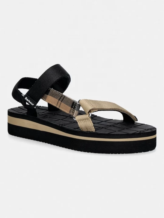 Obrázek produktu Barbour sandály na platformě dámské Mila černá