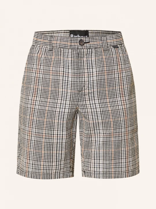 Obrázek produktu Barbour Šortky Fife S Lnem černá / světle hnědá / světle šedá
