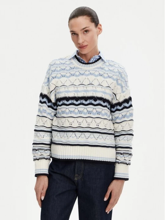 Obrázek produktu Barbour Svetr Eloise LKN1615MI11 Světle modrá Relaxed Fit
