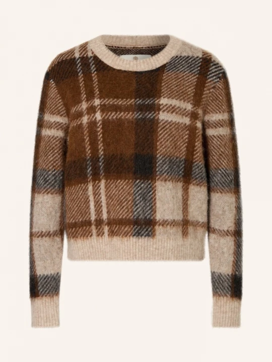 Obrázek produktu Barbour Svetr Glendyn S Alpakou hnědá / béžová / černá