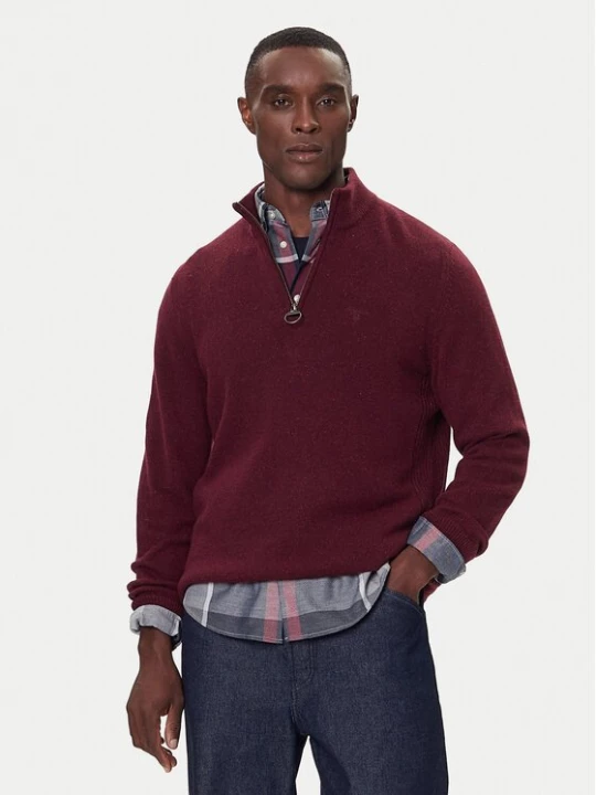 Obrázek produktu Barbour Svetr Tisbury MKN1187RE53 Bordó Regular Fit
