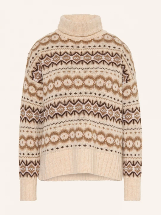 Obrázek produktu Barbour Svetry S Rolákem Helen světle hnědá / tmavě hnědá / hnědá