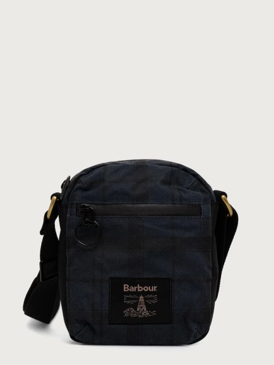 Obrázek produktu Barbour taštička pánská s bavlnou Field Wax námořnická modř