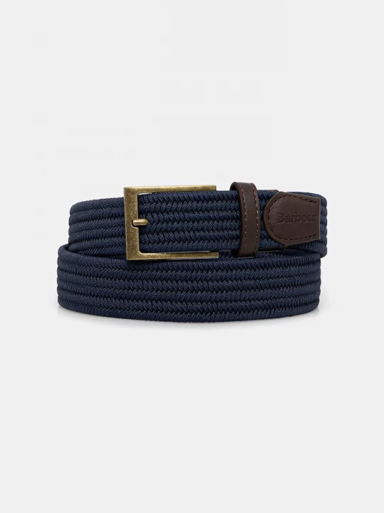 Obrázek produktu Barbour textilní pásek pánský Nevis námořnická modř