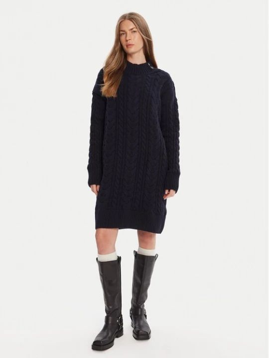 Obrázek produktu Barbour Úpletové šaty Belford LDR0946NY73 Tmavomodrá Regular Fit