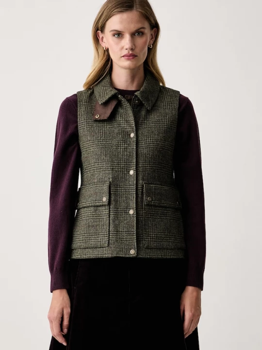 Obrázek produktu Barbour vesta dámská vlněná Joyce zelená