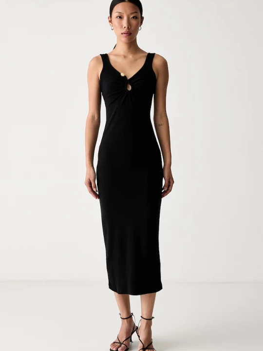 Obrázek produktu Bardot bodycon šaty bavlněné s elastanem MASON černá