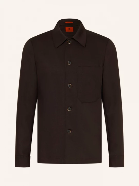 Obrázek produktu Barena Venezia Overshirt Cedrone tmavě hnědá