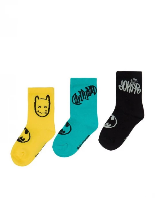 Obrázek produktu Batman Dlouhé ponožky CEO-ACCCS-SS26-229WBBAT(3-PACK) Barevná